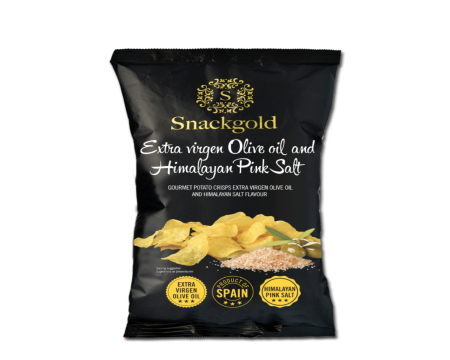 Spanske Gourmet chips m. Himalaya salt - 40gr.