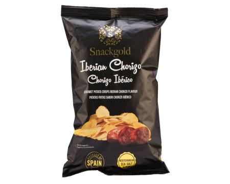 Spanske Gourmet chips m. Chorizo - 125gr. 