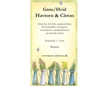 Grøn / Hvid Havtorn & Citron - 50gr. opposet