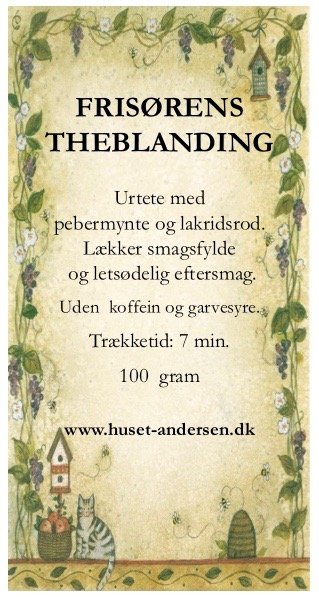 Frisørens Theblanding - 100g. opposet
