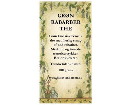 Grøn Rabarber The - 100gr. opposet 